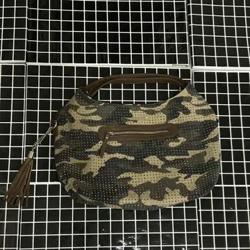 studs camouflage fringe bag y2k