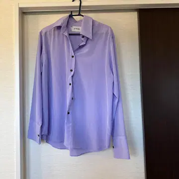 [ EFTYCHIA ] 라벤더 긴팔 셔츠 L