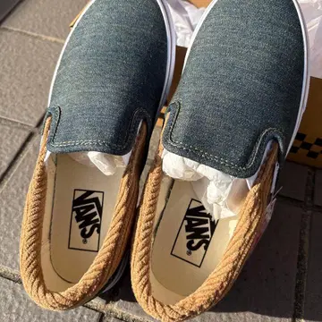 VANS 슬립온 데님/브라운
