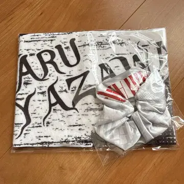 AmAmp 야자와 모토하루 타월 스크런치