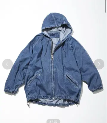 NAUTICA/노티카 후디드 데님 재킷