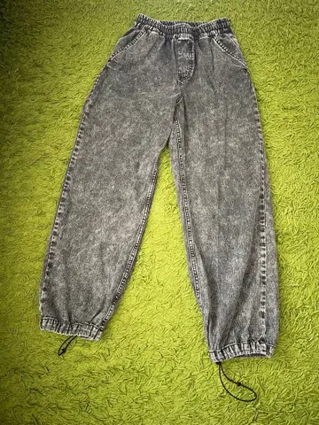 x-girl 그레이 배기 팬츠