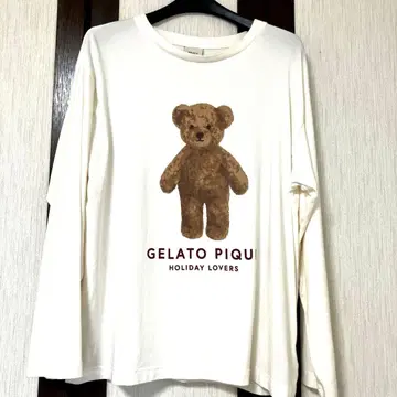 GELATO PIQUE 곰 프린트 긴팔 룸웨어