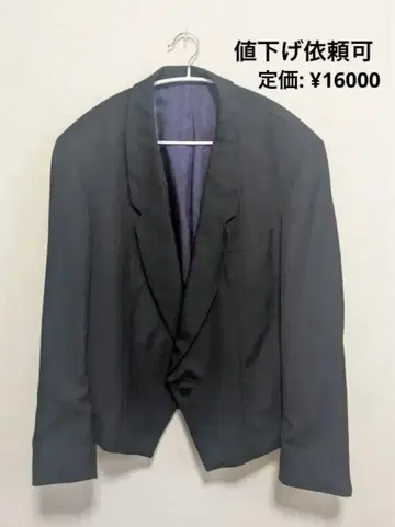 hype 짧은 기장 테일러드 자켓 블랙