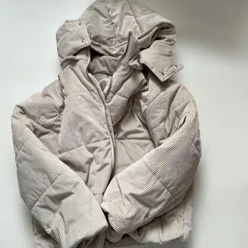 크림색 코듀로이 자켓 L 사이즈