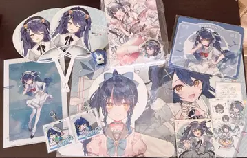 니지산지 아마미야 코코로 굿즈 묶음 판매 캔뱃지, 부채 등