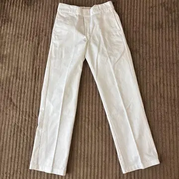 Dickies 화이트 스트레이트 팬츠 29x32