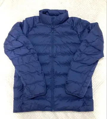유니클로 울트라 라이트 다운 자켓 남성용 L 네이비 수납 주머니 있음