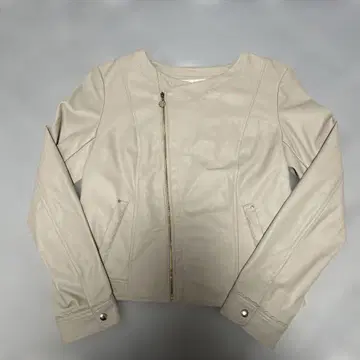 아우터 가죽풍 노카라 자켓