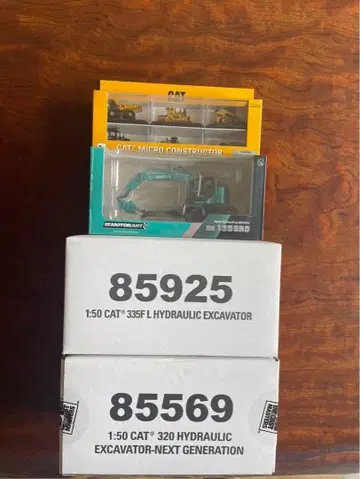 CAT 미니어처 건설 기계 세트