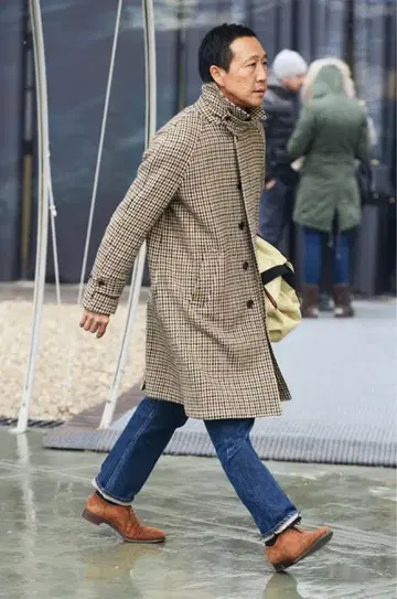 본인 착용 camoshita 발라칼라 코트 44