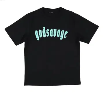 godsvage 로고 블랙 T셔츠