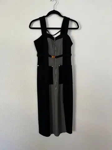 REDYAZEL 슬리브리스 롱 원피스 블랙