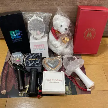 King & Prince 킹프리 응원봉 5개 + 봉제 인형 세트