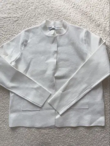 ZARA 자라 화이트 니트 자켓 M