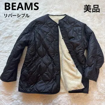 BEAMS 리버서블 퀼팅 자켓 보아 새상품급 프리
