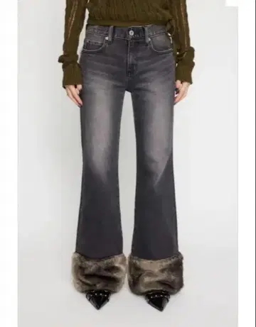 LAGUA GEM 퍼 플레어 데님 2025 AW