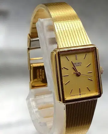 빈티지 SEIKO Quartz 세이코 여성용 손목시계 골드 작동품