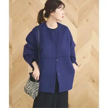 JOURNAL STANDARD 슈퍼 140 비버 노카라 숏코트