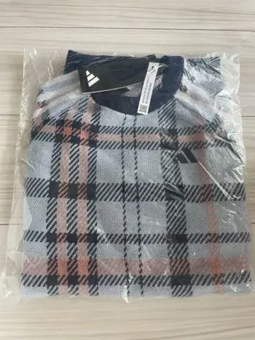 [골프] 타탄 체크 크루넥 스웨터 XS