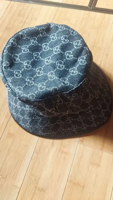 GG 패턴 데님 버킷 햇