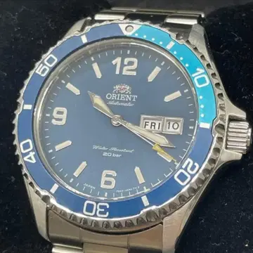 오리엔트 F692-UBE0 시계 남성용 다이버즈 블루 AT