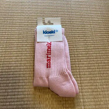 marimekko 핑크 리브 삭스