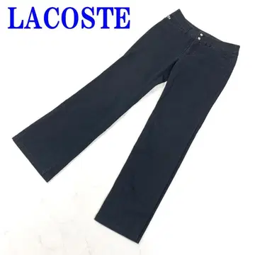 LACOSTE 라코스테 캐주얼 팬츠 블랙 코튼 42 C3485