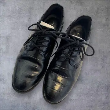 Clarks 클락스 악어 엠보싱 가죽 신발 블랙 23.5