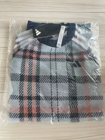 [골프] 타탄 체크 크루넥 스웨터 XS