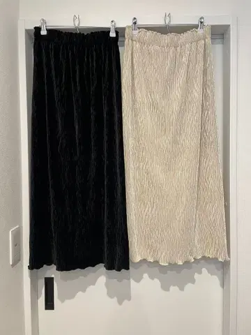 [ 2개 세트 ] 로리즈팜 샤이니 벨로아 타이트 스커트