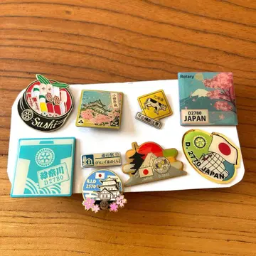 핀 배지 컬렉션 일본 9개