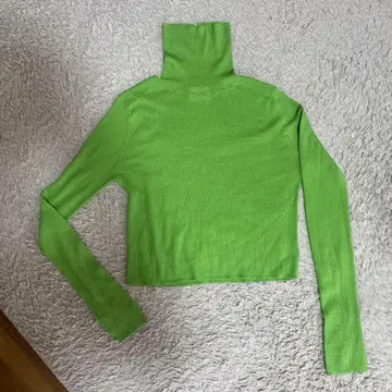 UNITED ARROWS 터틀넥 긴팔 스웨터/그린