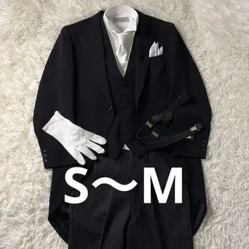 새상품급 럭셔리 8종 세트 결혼식 아버지 모닝 수트 연미 교장 Y4