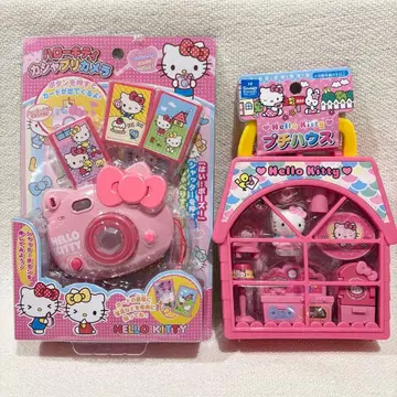 산리오 헬로키티 카샤푸리 카메라 푸치 하우스 완구