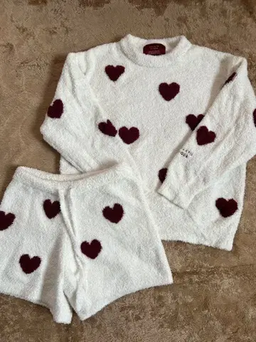 GELATO PIQUE 하트 무늬 룸웨어 겨울