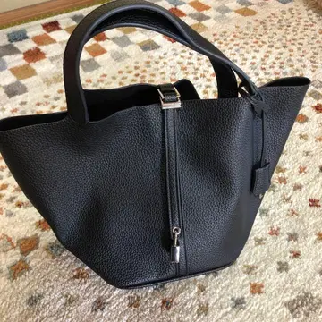 큐브백 가죽 토트백 미사용