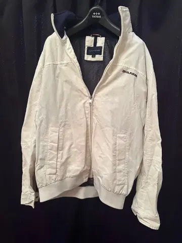 HILFIGER 화이트 나일론 자켓