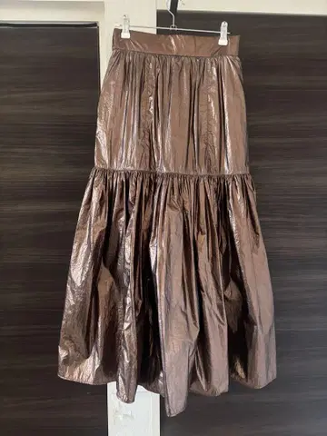 MAISON SPECIAL 브라운 플레어 스커트 사이즈 FREE