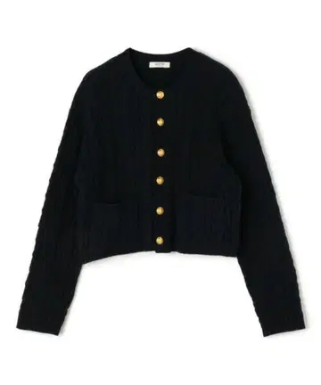 투모로우랜드 하이브리드 코튼 케이블 크루넥 가디건