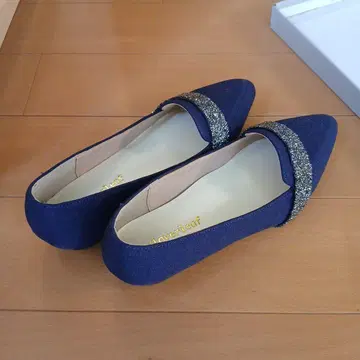 네이비 스틸레토 펌프스 글리터