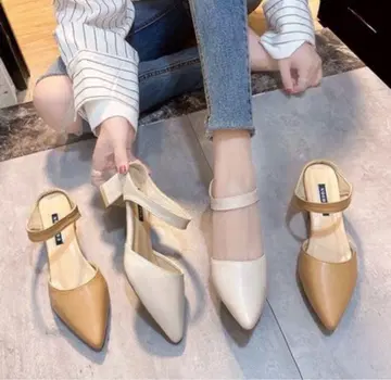 라스트 가을/겨울 샌들 23.5cm 베이지 펌프스 힐 심플