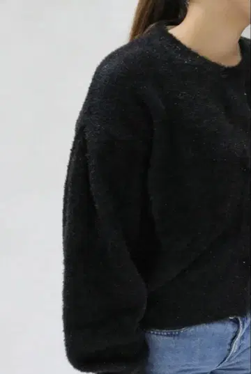 Gready Brilliant 라메 숏 가디건