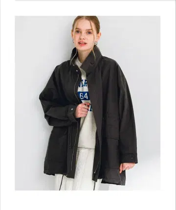 SONNYLABEL 다크 그레이 밀리터리 코트