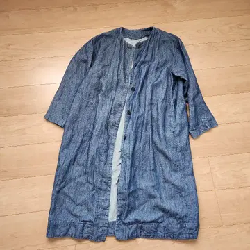 무인양품 데님 코트 원피스