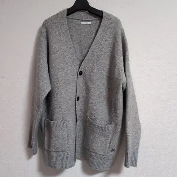 그레이 V넥 가디건