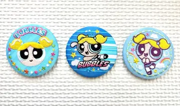 파워퍼프걸스 자수 캔뱃지 버블스