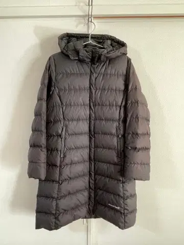 mont-bell 트래블 다운 롱 코트 블랙 woman's