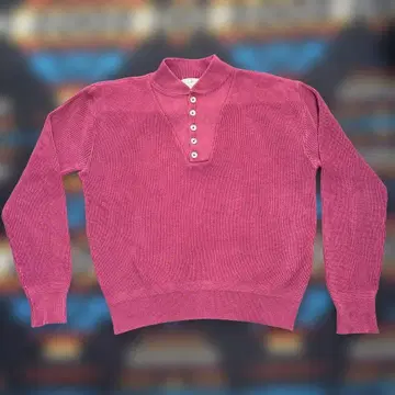90s l.l.bean 코튼 니트 헨리넥