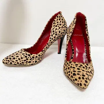 [ 초특가 ] MANA 하이힐 레오파드 무늬 송치 펌프스 신발